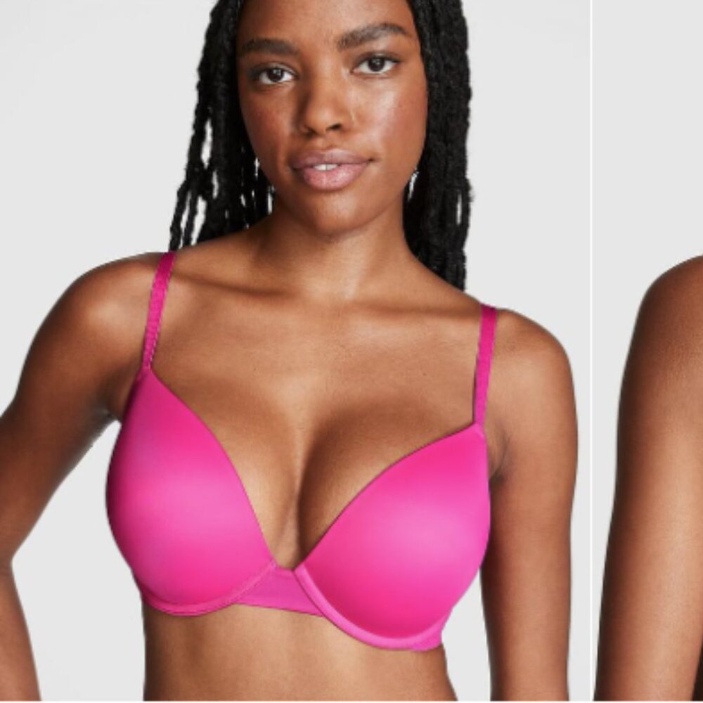 Victoria’s Secret hot pink push up bra size 36D - Picture 2 of 7